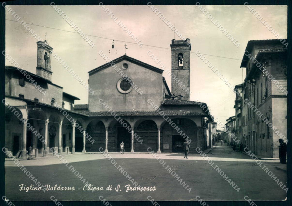 Firenze Figline Valdarno Chiesa San Francesco Foto FG cartolina JK0032 – fronte