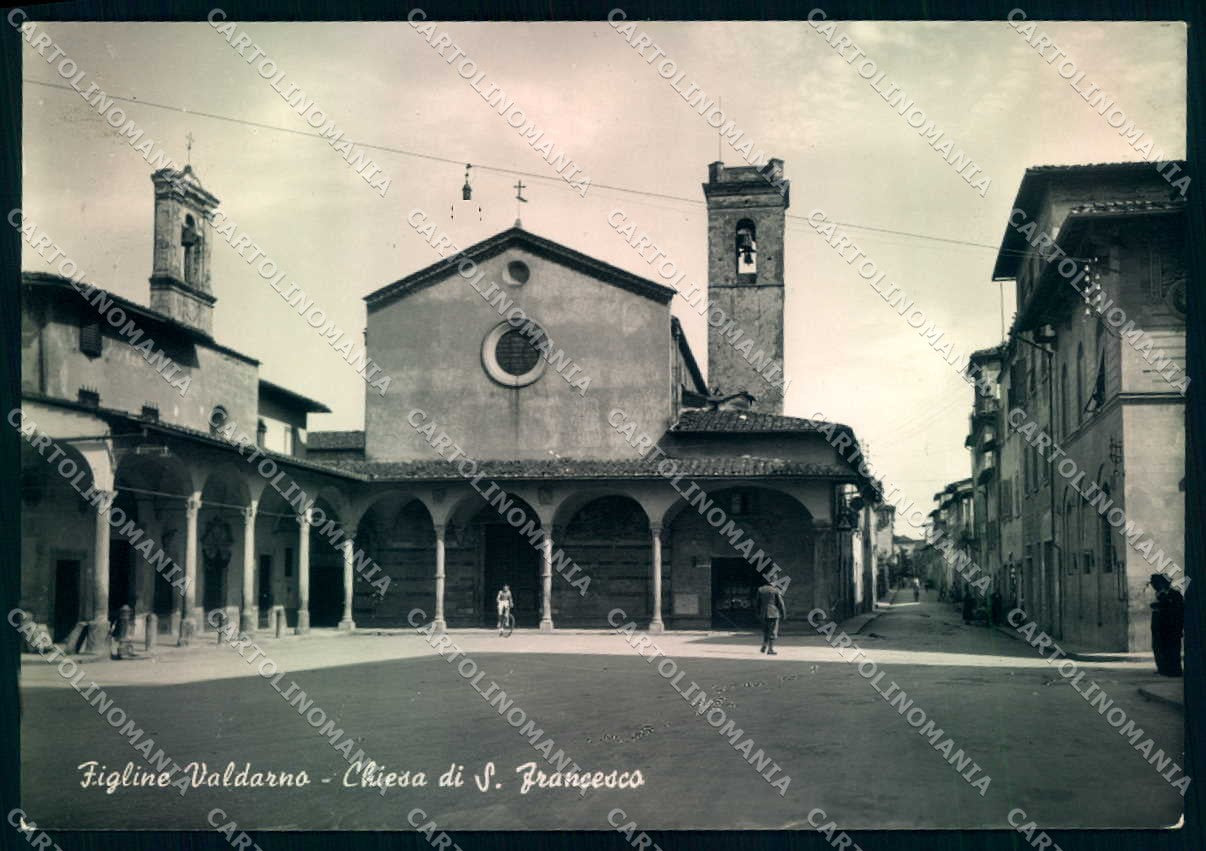 Firenze Figline Valdarno Chiesa San Francesco Foto FG cartolina JK0032 – fronte