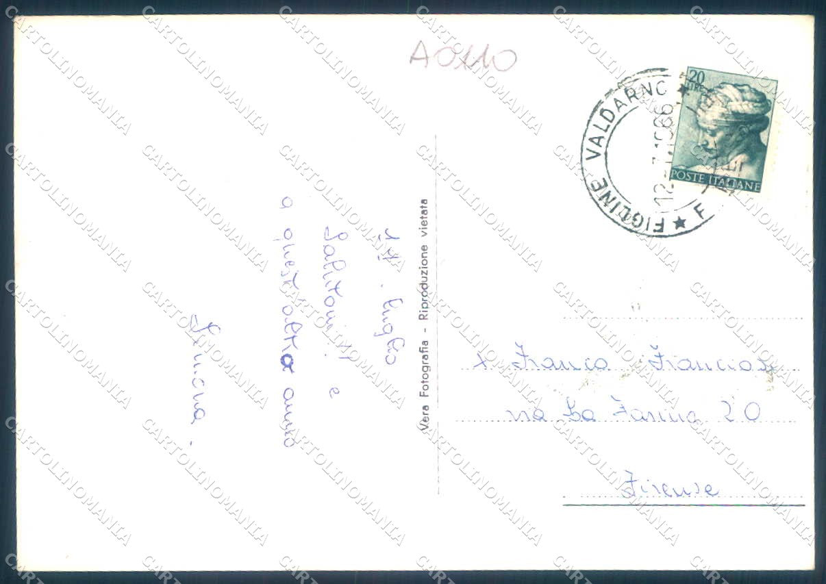 Firenze Figline Valdarno Panorama PIEGHINE Foto FG cartolina JK0033 – retro