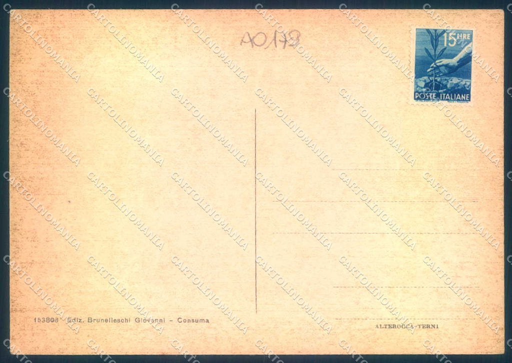 Firenze Consuma Alterocca 153808 FG cartolina JK0052 – retro
