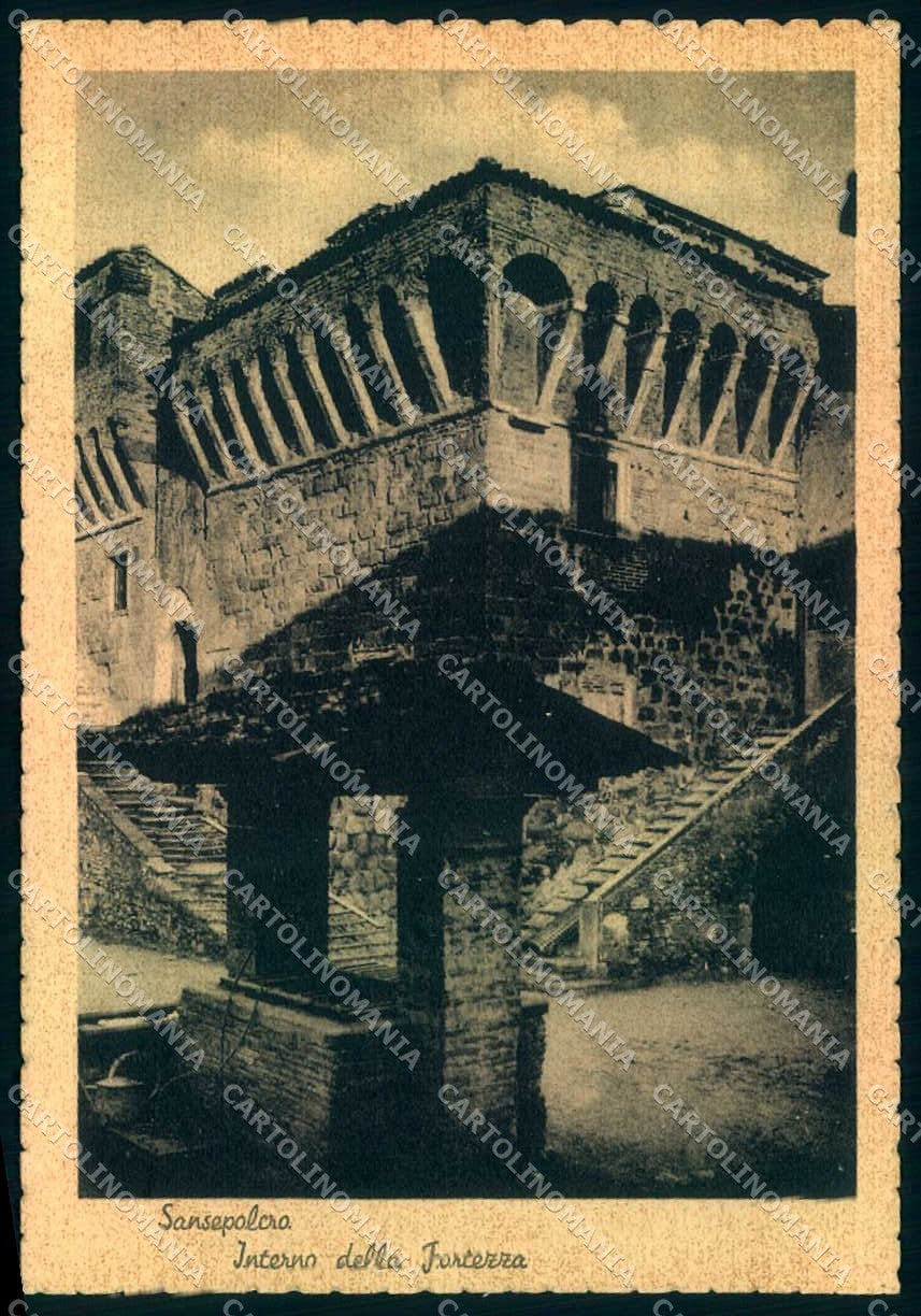 Arezzo San Sepolcro Interno Fortezza FG cartolina JK0055 – fronte