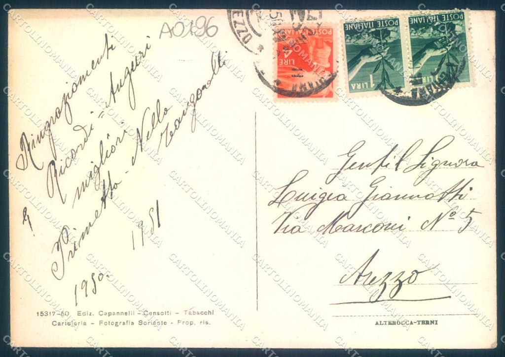 Arezzo Foiano della Chiana Alterocca 15317-50 FG cartolina JK0059 – retro
