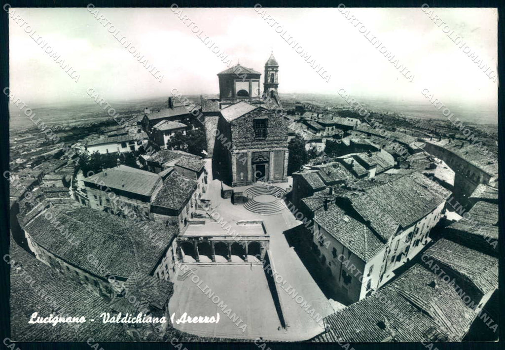 Arezzo Lucignano Val di Chiana Chiesa Foto FG cartolina JK0063 – fronte