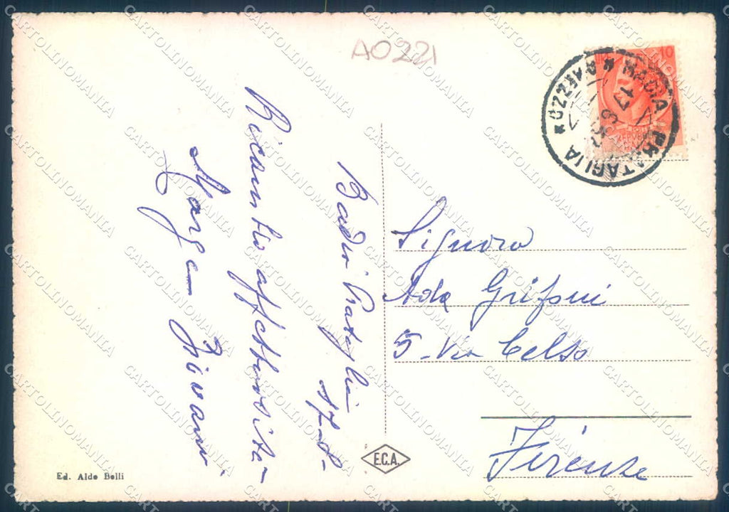 Arezzo Badia Prataglia FG cartolina JK0071 – retro