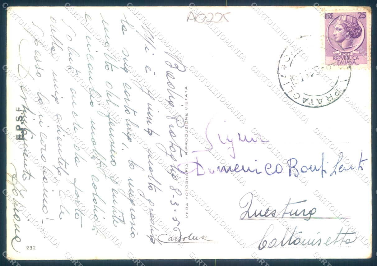 Arezzo Badia Prataglia Abbazia Secolo X Foto FG cartolina JK0073 – retro