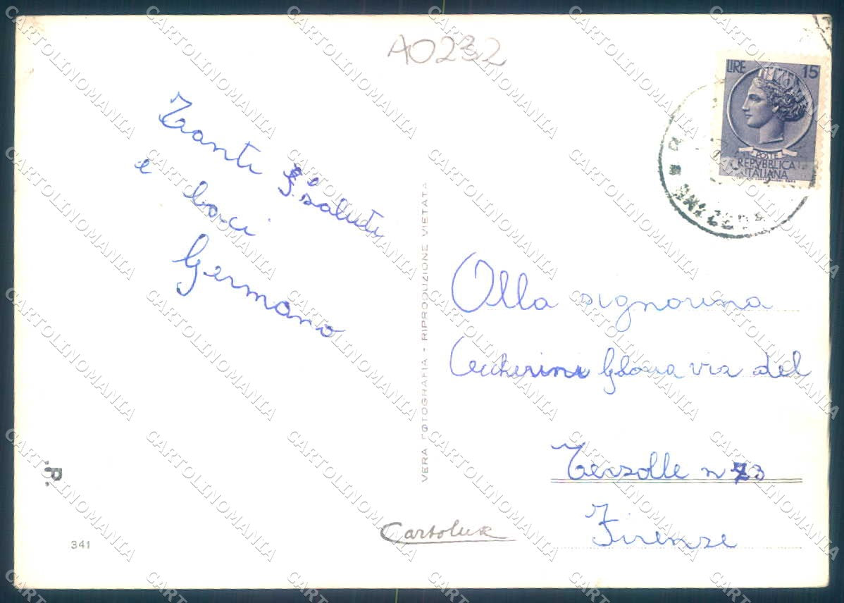 Arezzo Badia Prataglia Foto FG cartolina JK0075 – retro