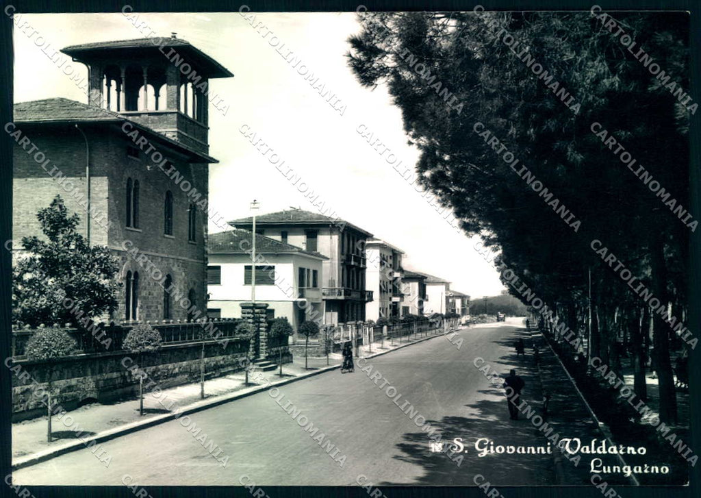 Arezzo San Giovanni Valdarno Lungarno Foto FG cartolina JK0083 – fronte