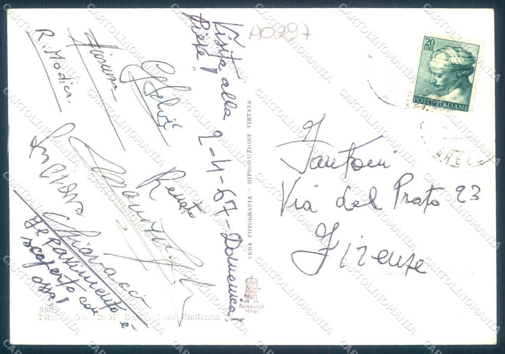 Arezzo Loro Ciuffenna Pieve di Gropina Alterocca 34612 Foto FG cartolina JK0088 – retro