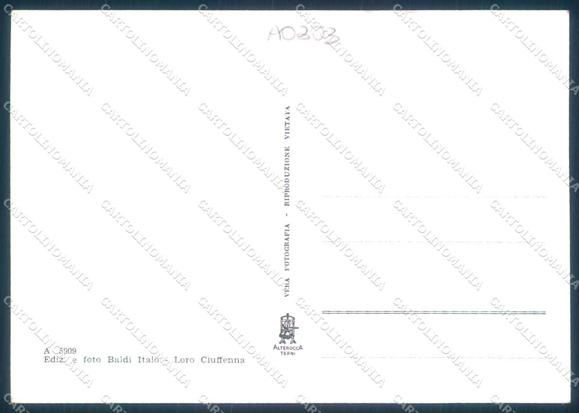Arezzo Loro Ciuffenna Alterocca 5909 Foto FG cartolina JK0092 – retro