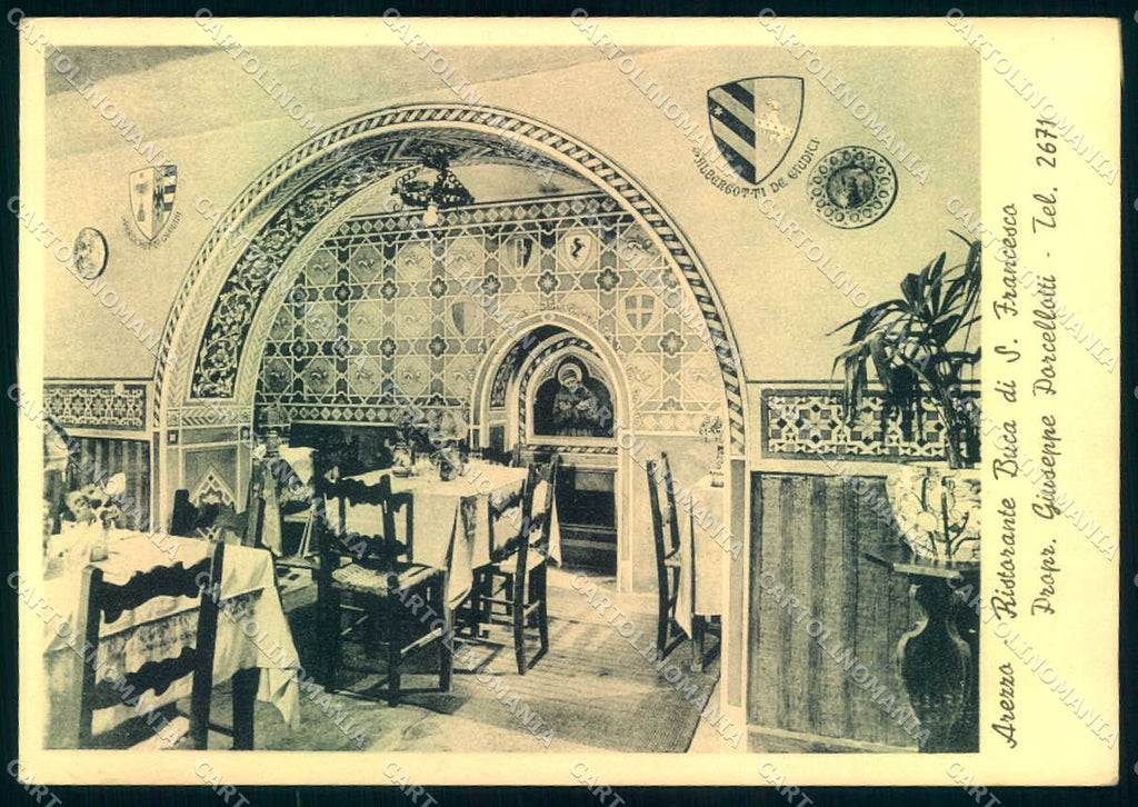 Arezzo Città Ristorante Buca San Francesco Alterocca 108781 FG cartolina JK0093 – fronte