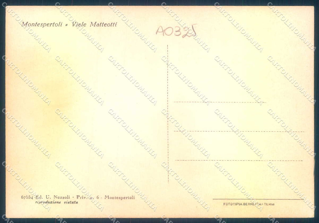 Firenze Montespertoli Viale Matteotti FG cartolina JK0101 – retro