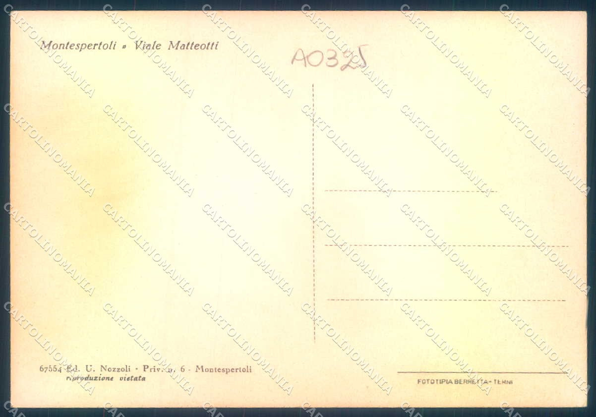 Firenze Montespertoli Viale Matteotti FG cartolina JK0101 – retro