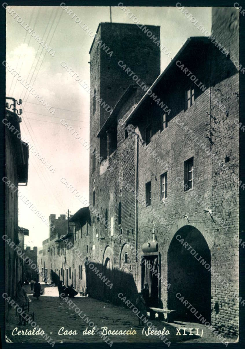 Firenze Certaldo Casa del Boccaccio Foto FG cartolina JK0106 – fronte