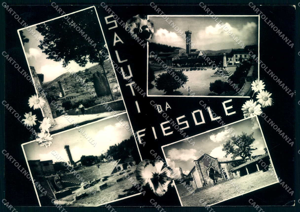 Firenze Fiesole saluti da Foto FG cartolina JK0127 – fronte