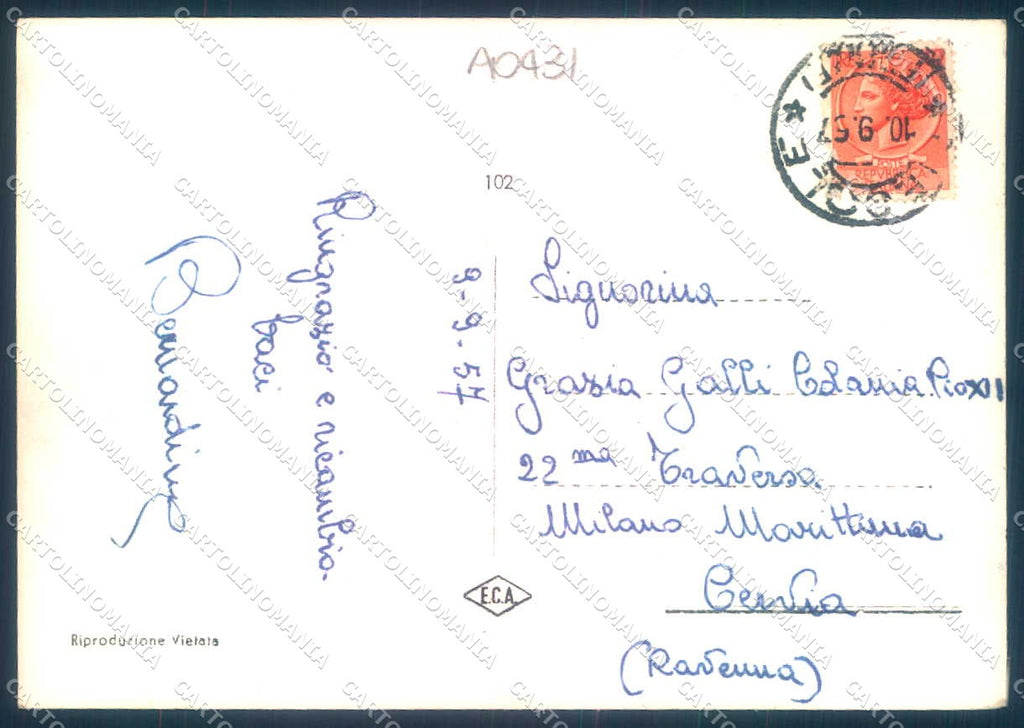 Firenze Fiesole saluti da Foto FG cartolina JK0127 – retro