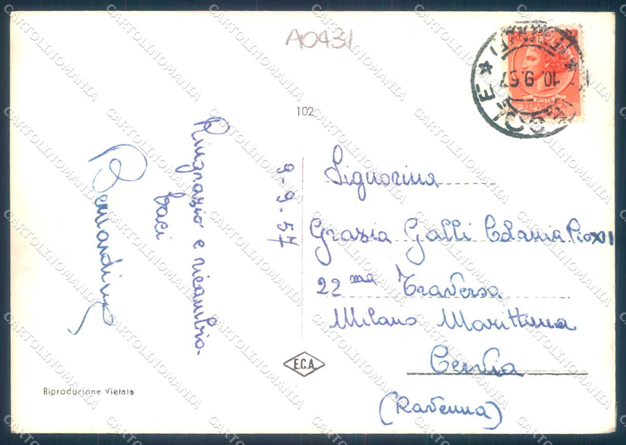 Firenze Fiesole saluti da Foto FG cartolina JK0127 – retro