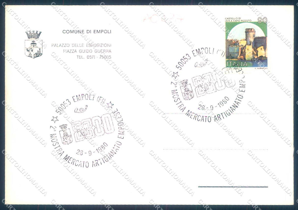Firenze Empoli Mostra Mercato Artigianato FG cartolina JK0129 – retro