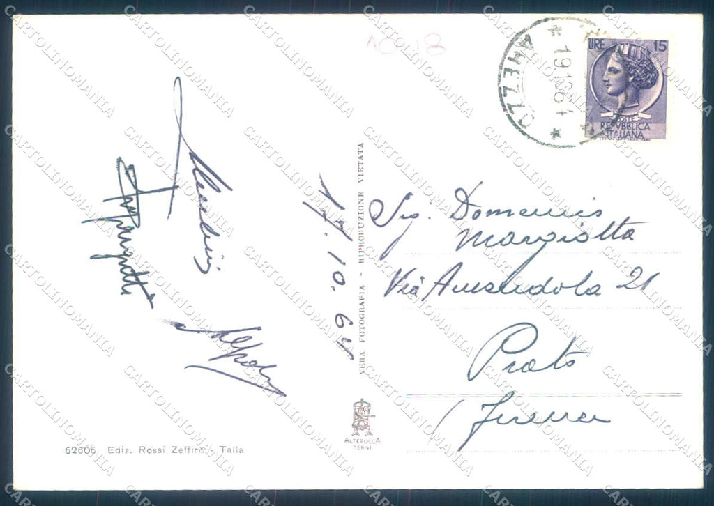 Arezzo Talla Alterocca 62606 Foto FG cartolina JK0140 – retro