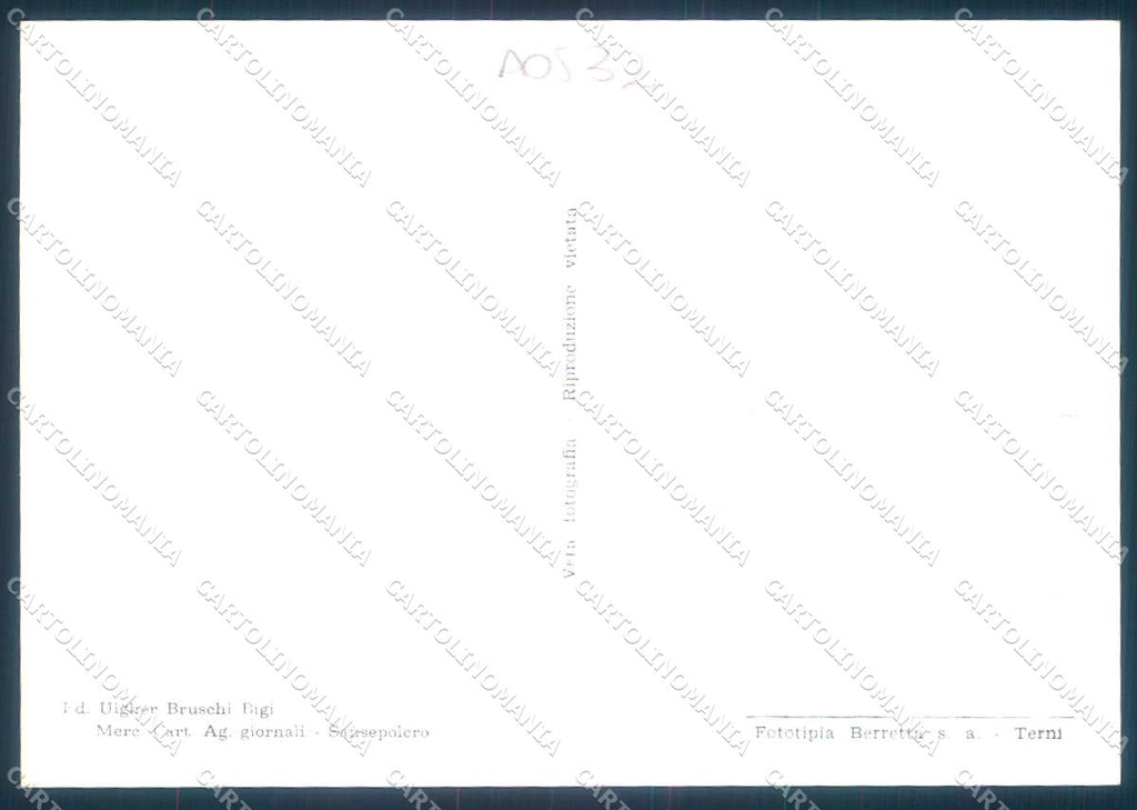 Arezzo San Sepolcro Stabilimento Buitoni Foto FG cartolina JK0141 – retro