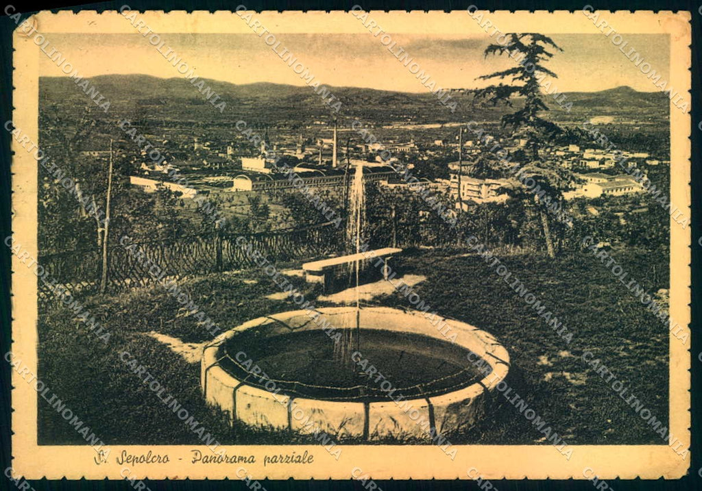Arezzo San Sepolcro PIEGA ANGOLO FG cartolina JK0148 – fronte