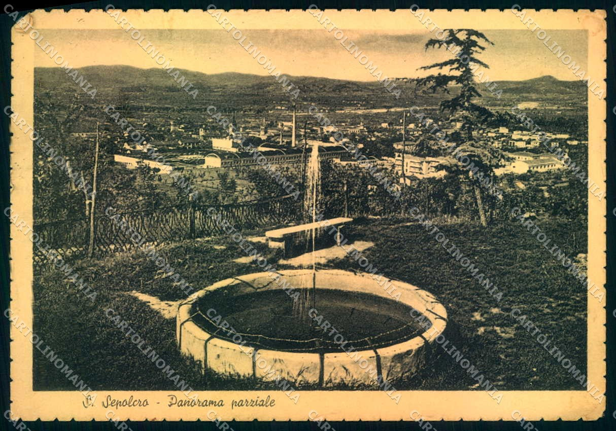 Arezzo San Sepolcro PIEGA ANGOLO FG cartolina JK0148 – fronte