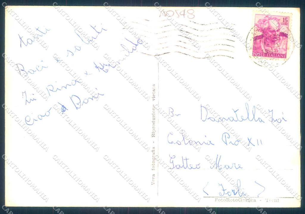 Arezzo San Sepolcro saluti da Foto FG cartolina JK0151 – retro