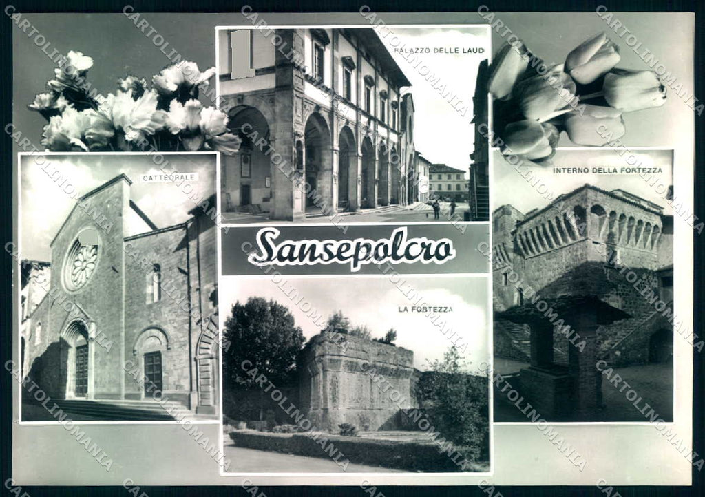 Arezzo San Sepolcro Cattedrale Fortezza Foto FG cartolina JK0155 – fronte