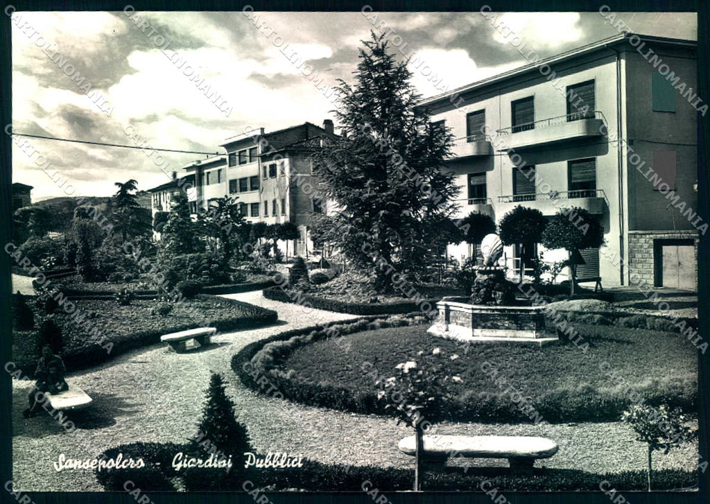 Arezzo San Sepolcro Giardini Pubblici Foto FG cartolina JK0158 – fronte