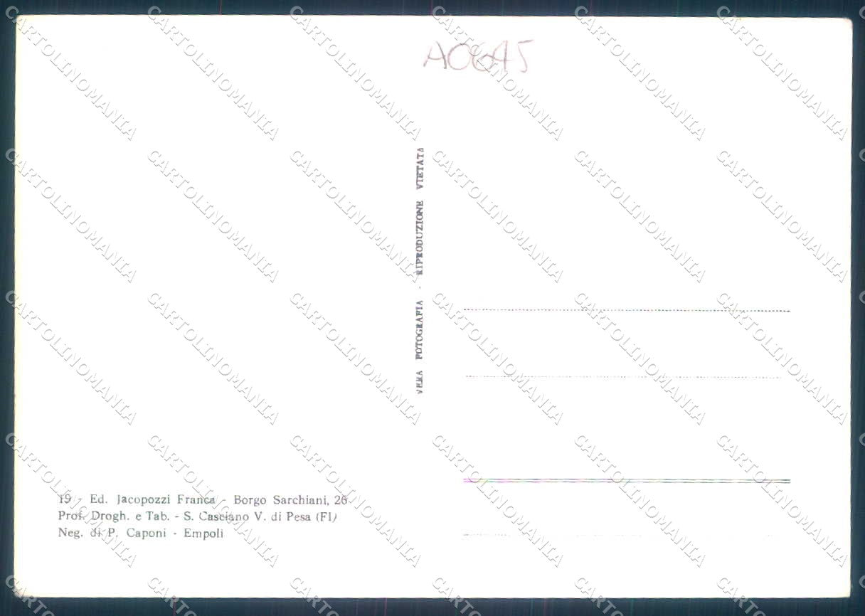 Firenze S. Casciano Val di Pesa Foto FG cartolina JK0170 – retro