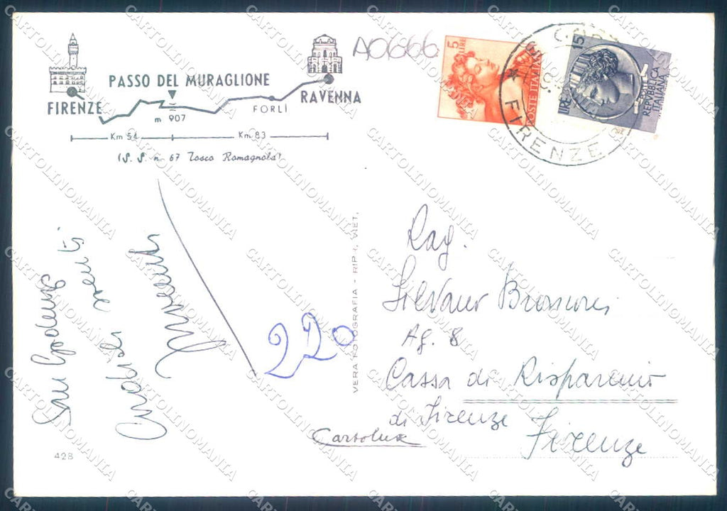 Firenze S. Godenzo Foto Appennino Tosco Romagnolo FG cartolina JK0179 – retro