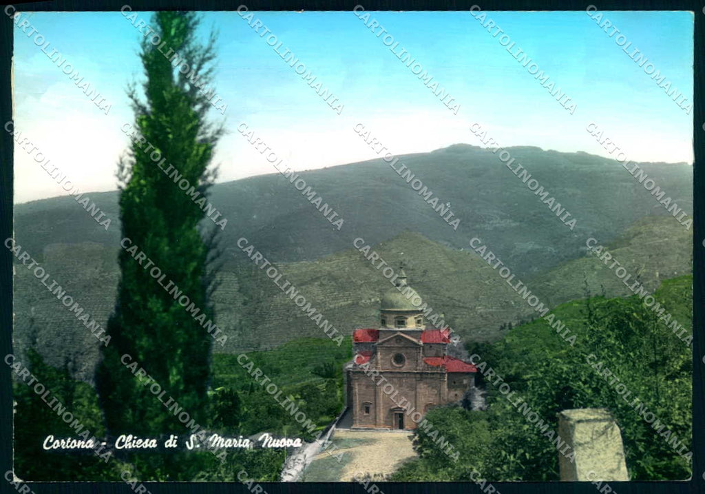 Arezzo Cortona Chiesa Santa Maria Nuova Foto FG cartolina JK0211 – fronte