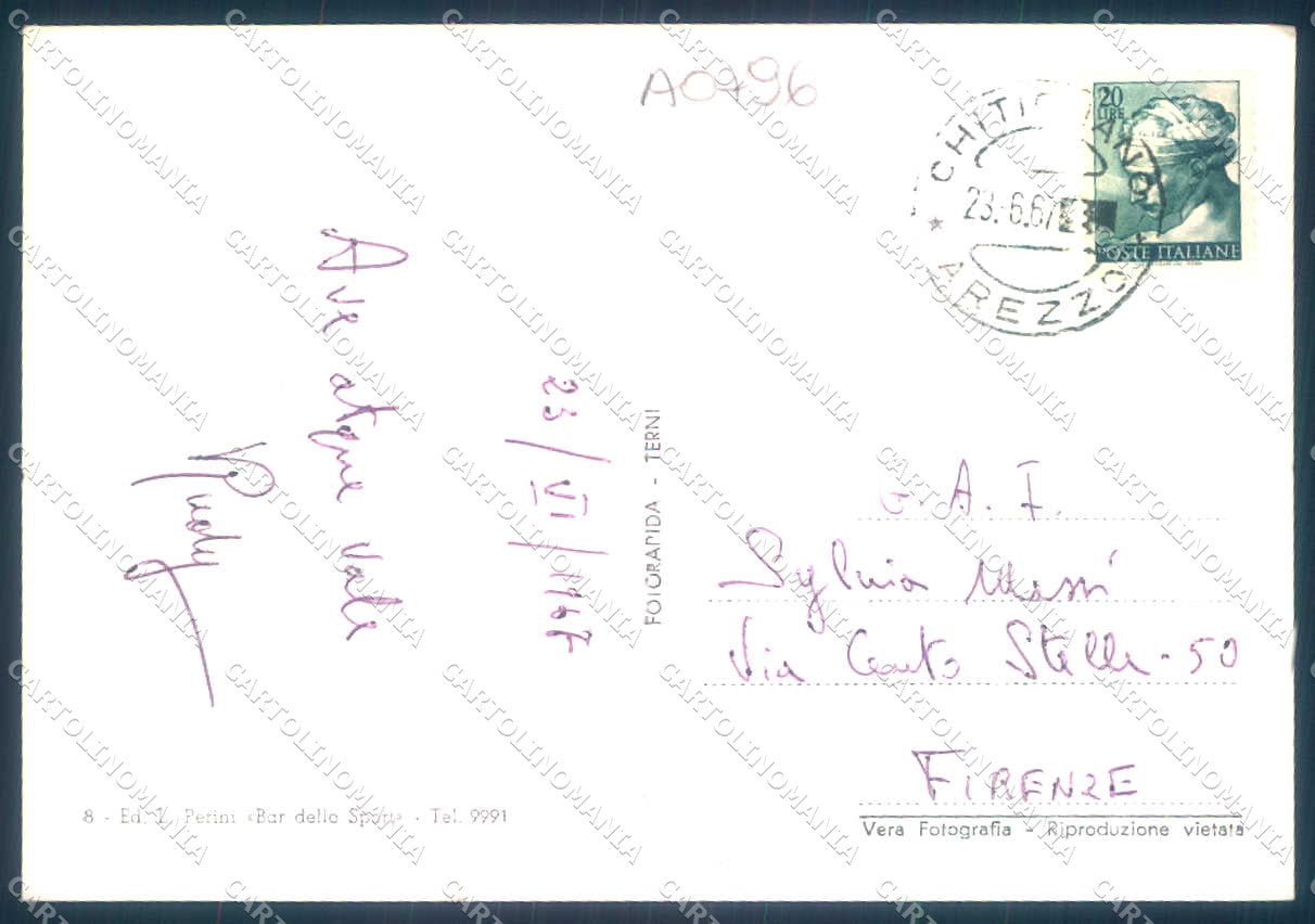 Arezzo Chitignano Castello Conti Ubertini Foto FG cartolina JK0217 – retro