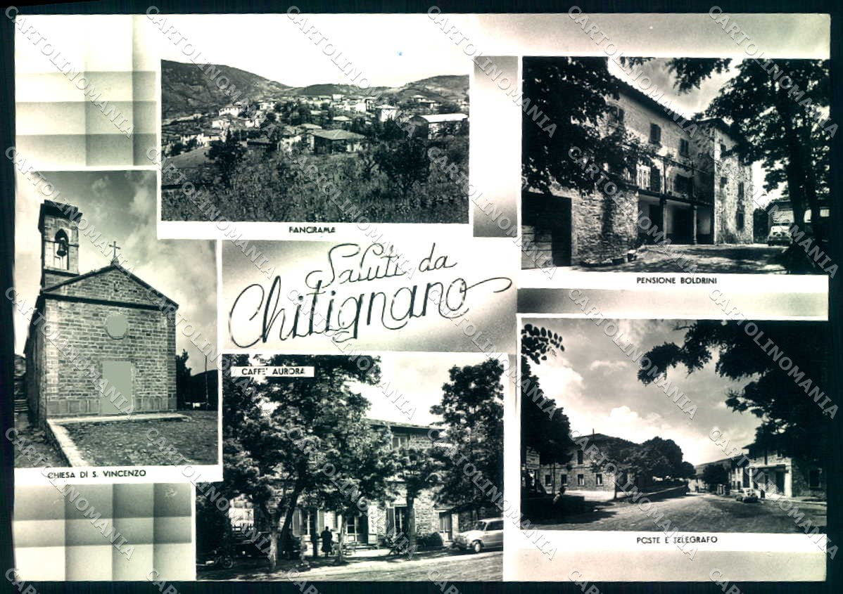 Arezzo Chitignano Chiesa Alterocca 64562 saluti da Foto FG cartolina JK0218 – fronte