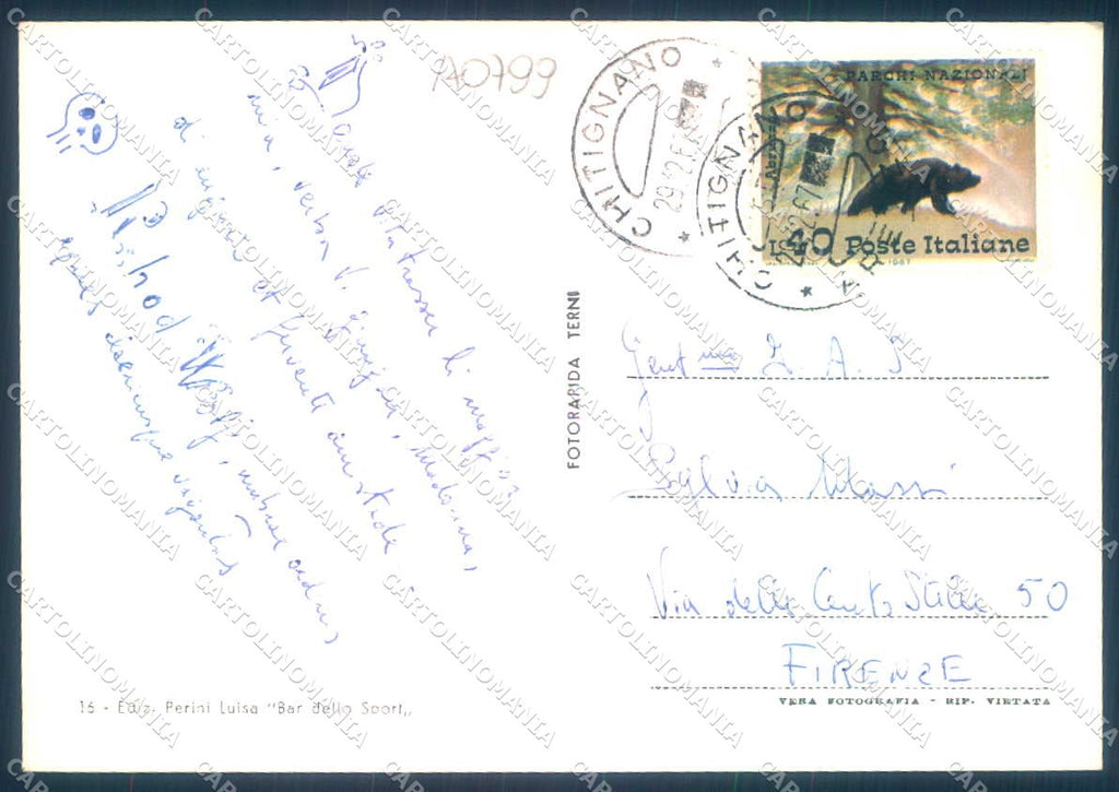 Arezzo Chitignano Antica Podesteria Foto FG cartolina JK0219 – retro