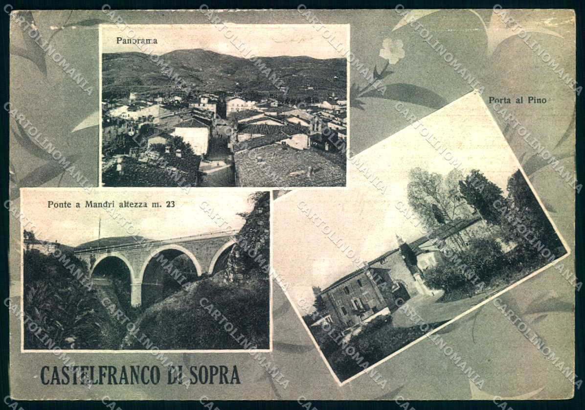 Arezzo Castelfranco di Sopra Ponte a Mandri ABRASA FG cartolina JK0224 – fronte