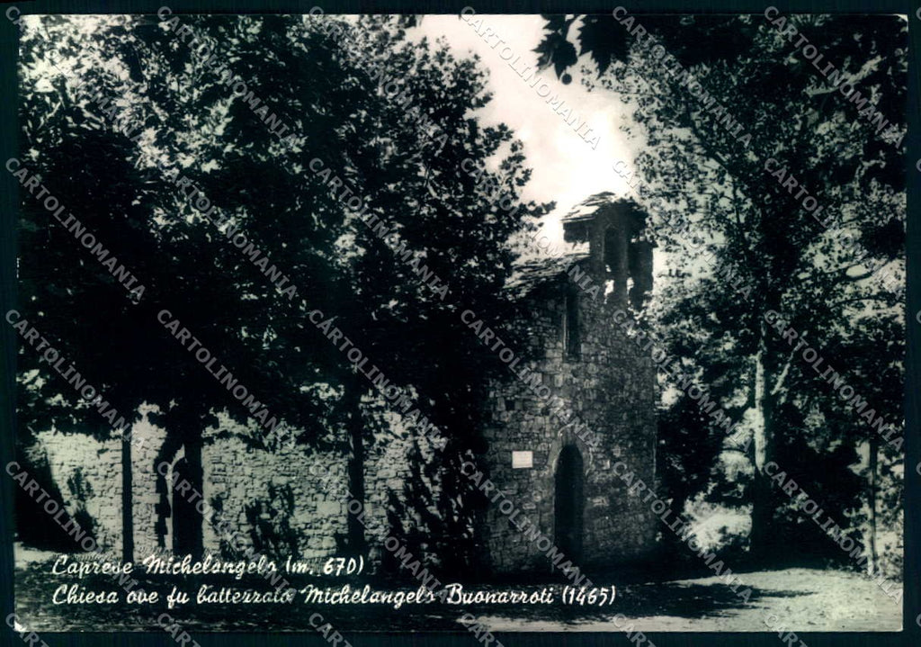 Arezzo Caprese Michelangelo Chiesa Foto FG cartolina JK0226 – fronte