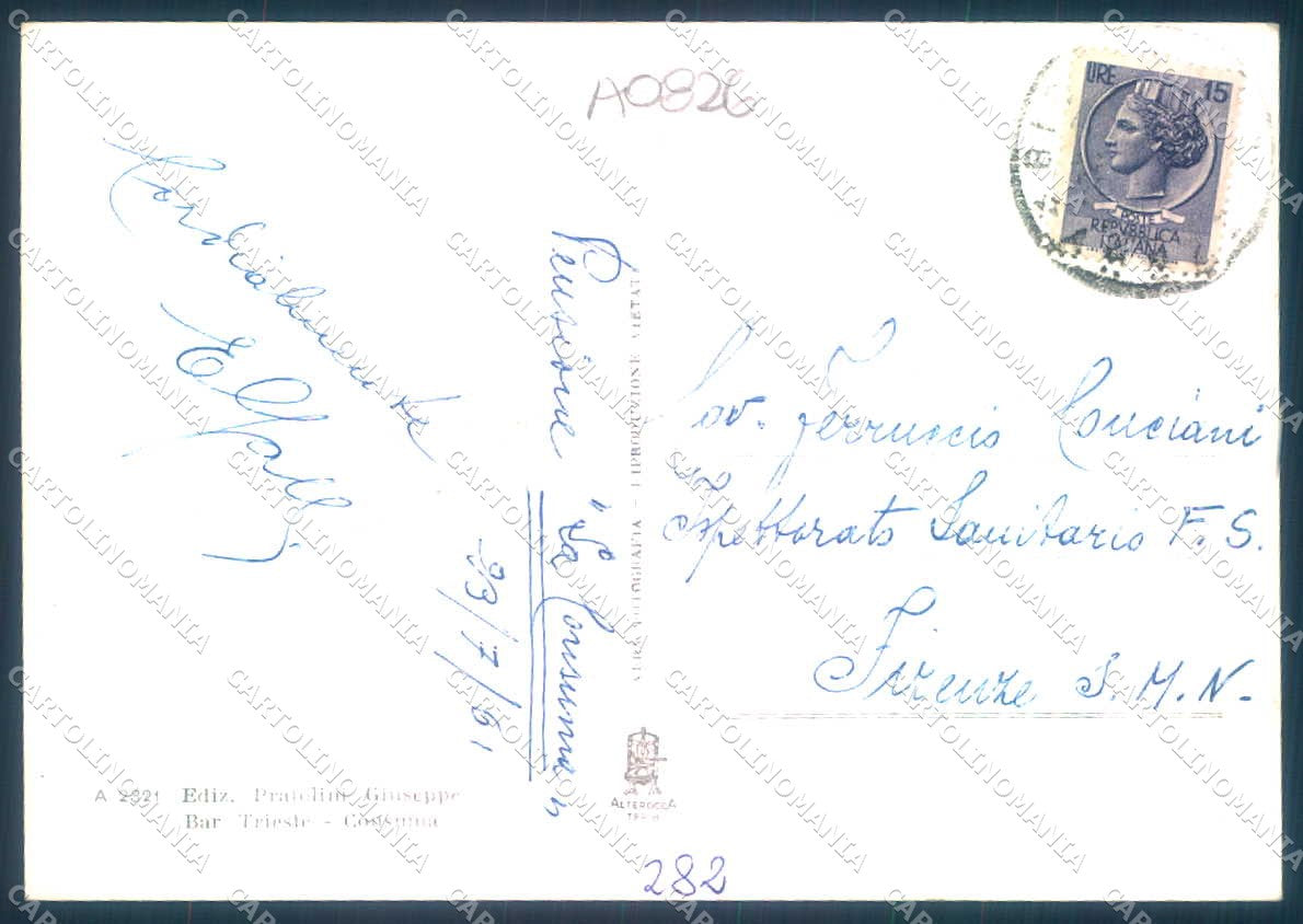 Firenze Consuma Chiesa Alterocca 2321 saluti da Foto FG cartolina JK0231 – retro