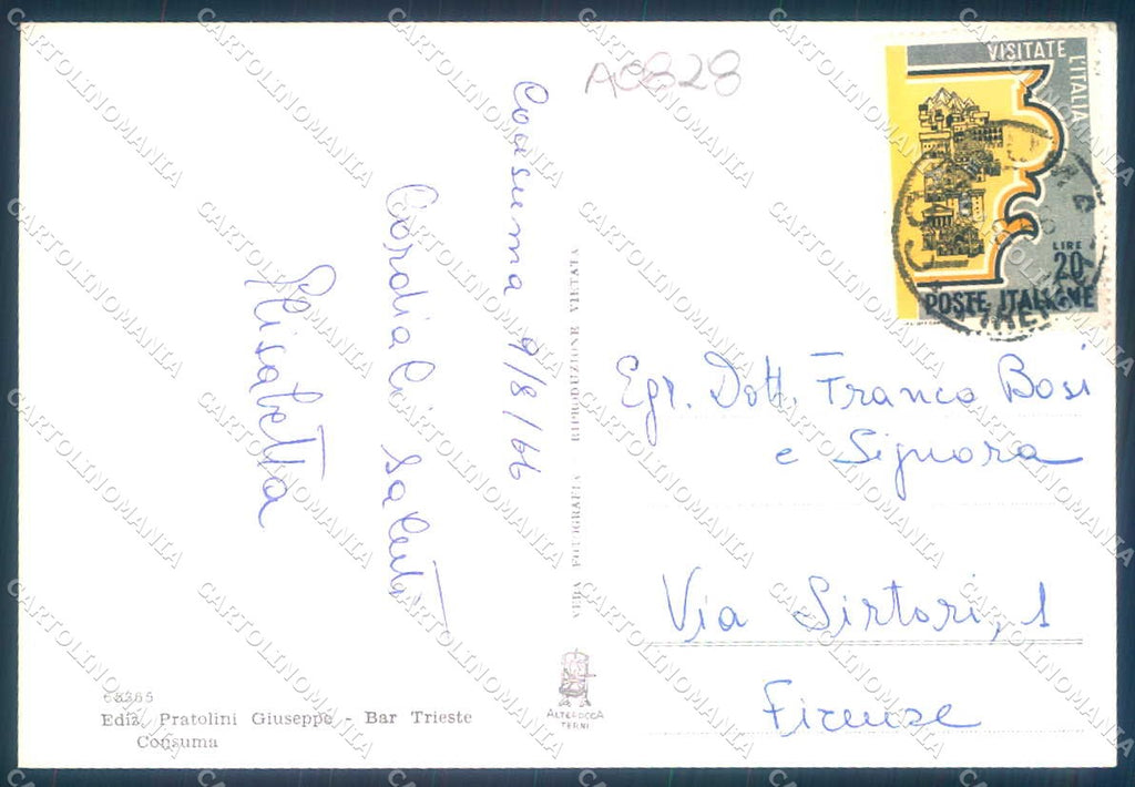 Firenze Consuma La Misericordia Alterocca 65365 Foto FG cartolina JK0233 – retro