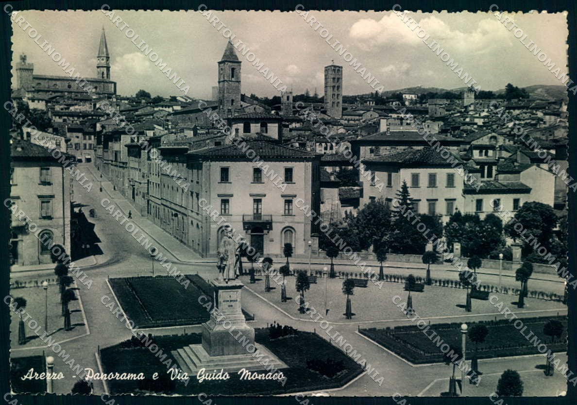 Arezzo Città Via Guido Monaco Foto FG cartolina JK0238 – fronte
