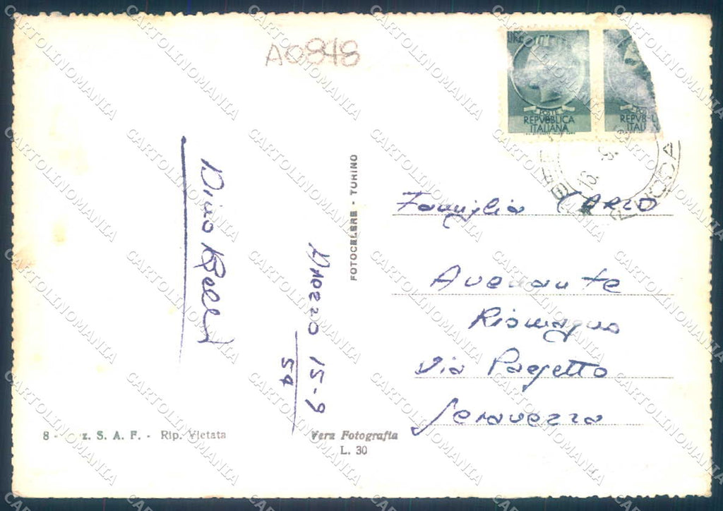 Arezzo Città Via Guido Monaco Foto FG cartolina JK0238 – retro