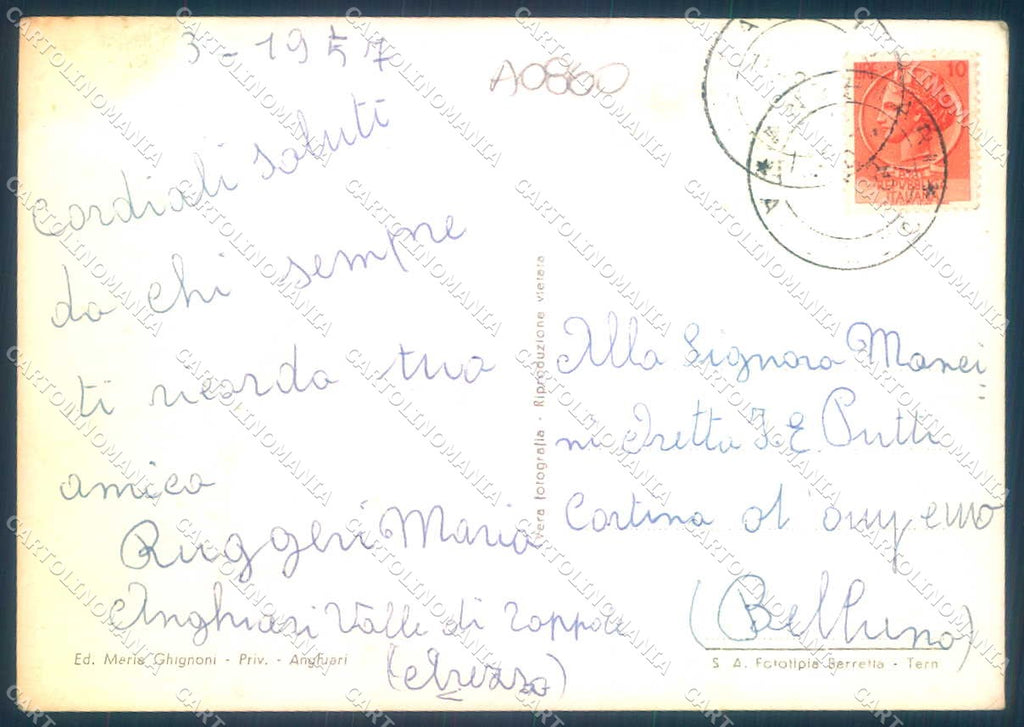 Arezzo Anghiari Foto FG cartolina JK0240 – retro