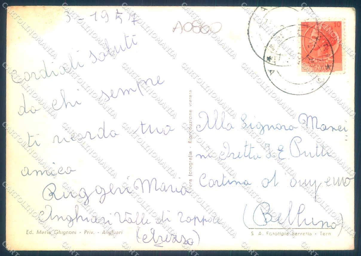 Arezzo Anghiari Foto FG cartolina JK0240 – retro