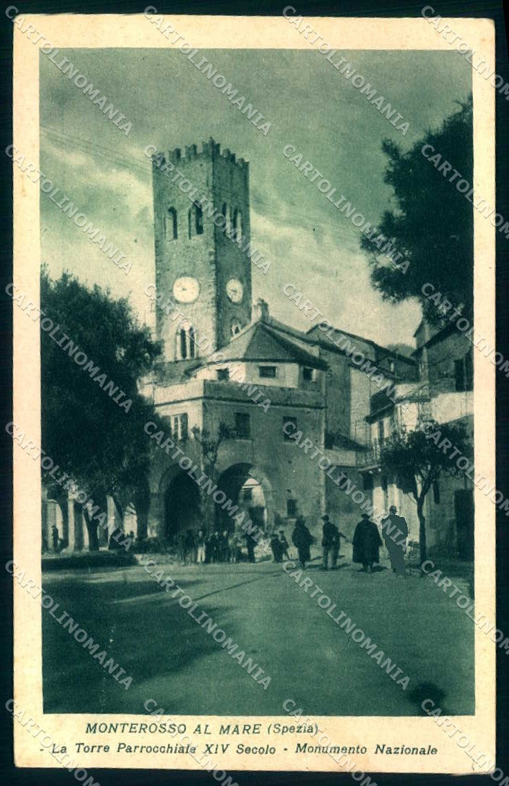 La Spezia Monterosso al Mare Torre Parrocchiale cartolina JK0244 – fronte