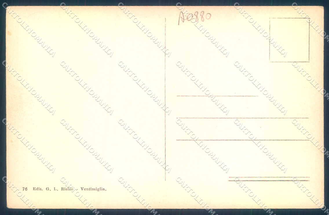 Imperia Pigna Castelvittorio Val Nervia cartolina JK0248 – retro