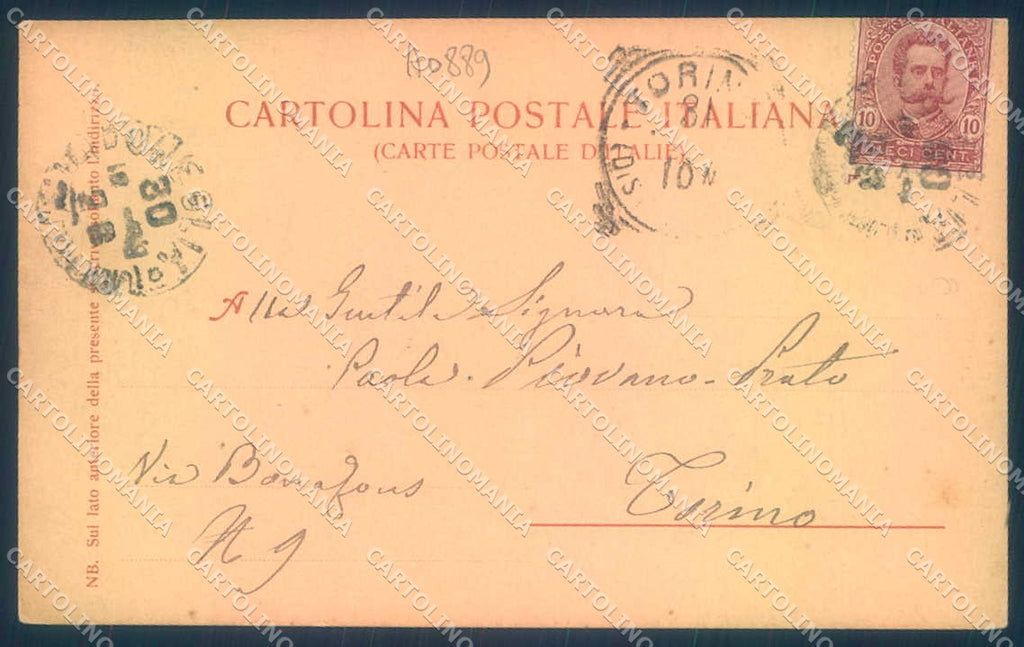 Imperia Oneglia Palazzo Municipale cartolina JK0250 – retro