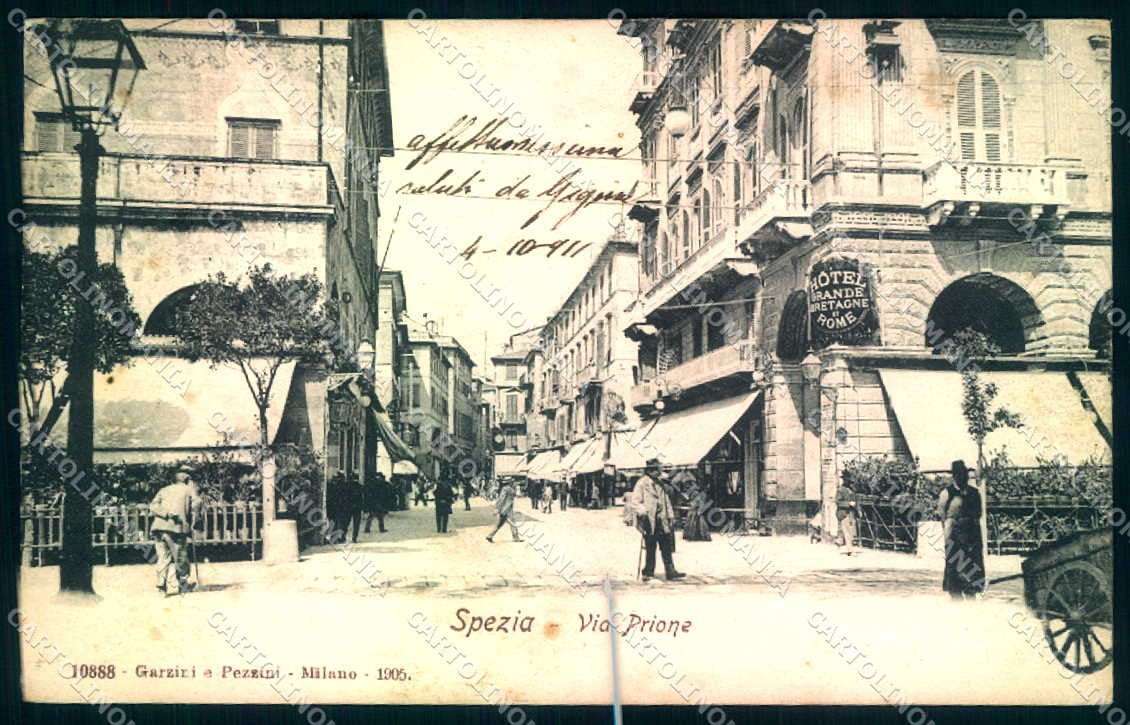 La Spezia Città Via Prione cartolina JK0253 – fronte