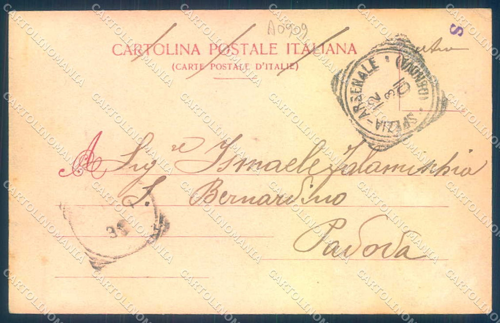 La Spezia Città Barche Porto Modiano 2557 cartolina JK0255 – retro