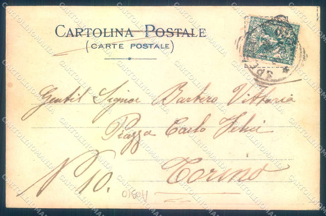La Spezia Città Banda Militare Viale Savoia cartolina JK0256 – retro