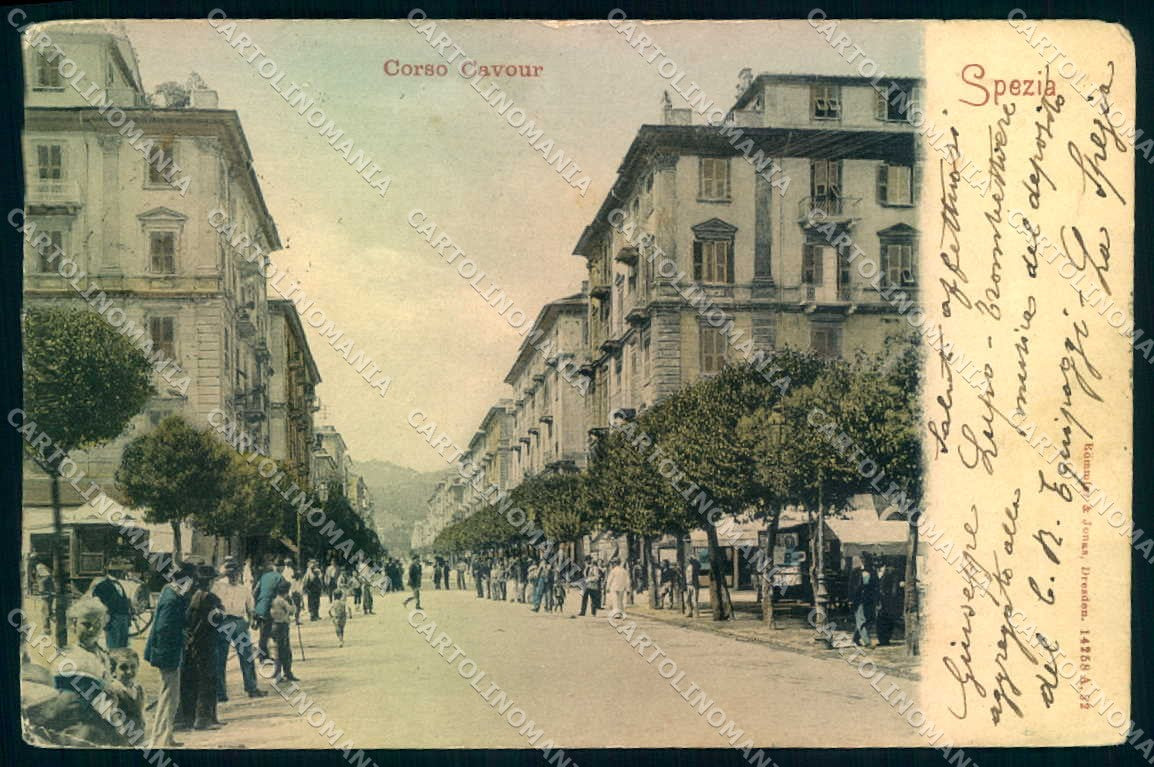 La Spezia Città Corso Cavour Rommler & Jonas 14258 cartolina JK0261 – fronte