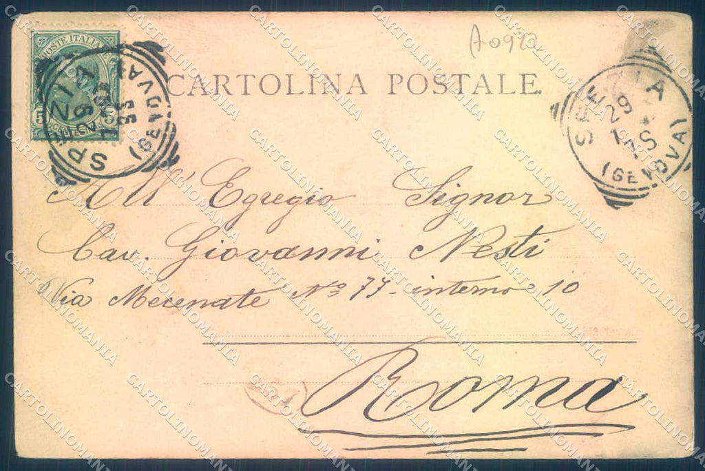 La Spezia Città Corso Cavour Rommler & Jonas 14258 cartolina JK0261 – retro